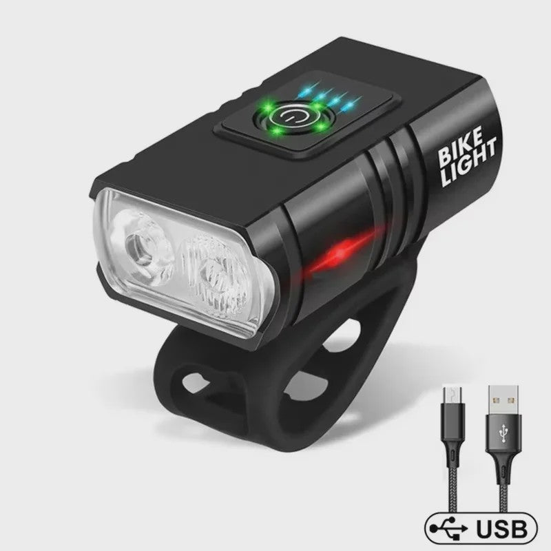 BK02 Fietslamp T6 LED USB Oplaadbaar - 6 Modi MTB Fietsverlichting Koplamp