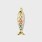 Gouden Vis Bedel met Emaille - 18K Verguld Messing Hanger voor DIY Sieraden