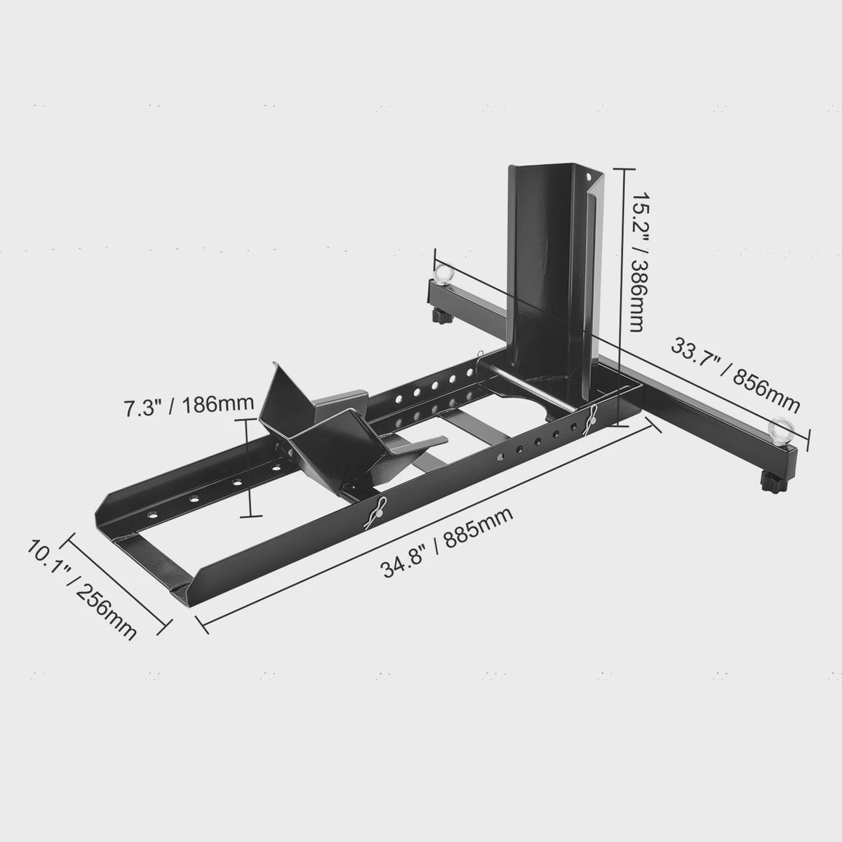 Motorfiets Wielklem Staand - Heavy-Duty Staal - 1800 lbs Capaciteit