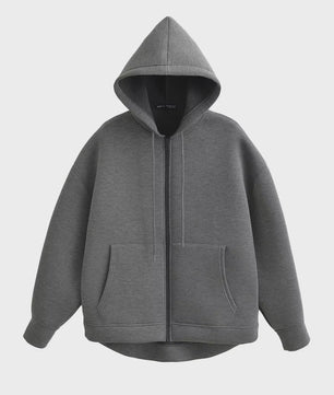 Casual Dames Hoodie met Rits, Capuchon en Grote Zakken - Comfortabele Lange Mouwen Jas