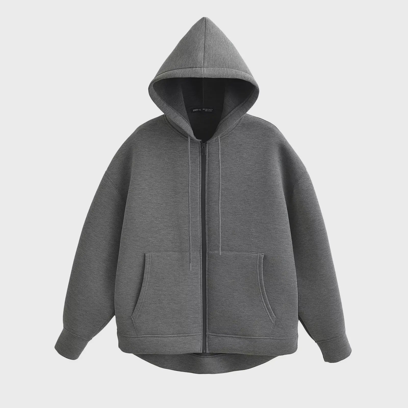 Casual Dames Hoodie met Rits, Capuchon en Grote Zakken - Comfortabele Lange Mouwen Jas