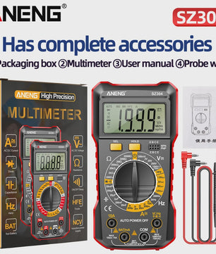 ANENG SZ304 Digitale Multimeter - Hoge Precisie Tester voor AC/DC Spanning, Stroom & Weerstand