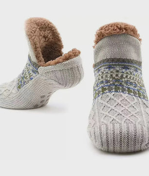 Super Warme Unisex Huissokken met Pluche Voering - Antislip & Comfortabel voor Winter