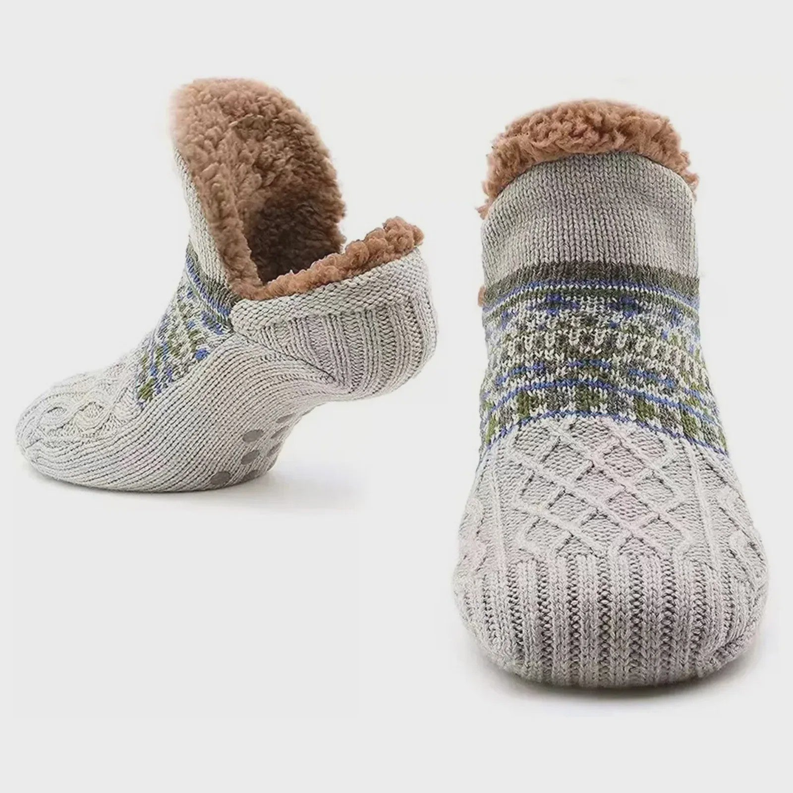 Super Warme Unisex Huissokken met Pluche Voering - Antislip & Comfortabel voor Winter