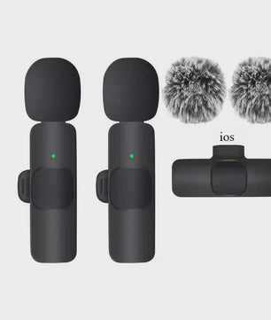 Draadloze Lavalier Microfoon voor iPhone, Android & PC - Plug & Play Mini Microfoon