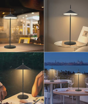 Draadloze LED Tafellamp Oplaadbaar met USB-C, Dimbaar & Waterdicht (IP44)