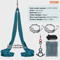 Aerial Yoga Hammock & Swing Starter Kit - 8.7/11 Yards Zijde Stof voor Alle Niveaus