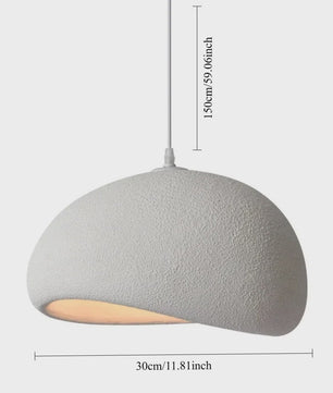 Wabi Sabi Hanglamp E27 - Nordic Japandi Stijl Verlichting voor Woonkamer, Slaapkamer & Eetkamer