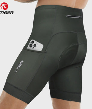 X-TIGER Premium Fietsbroek Heren met 5D Gel Pad - Ademend & Comfortabel