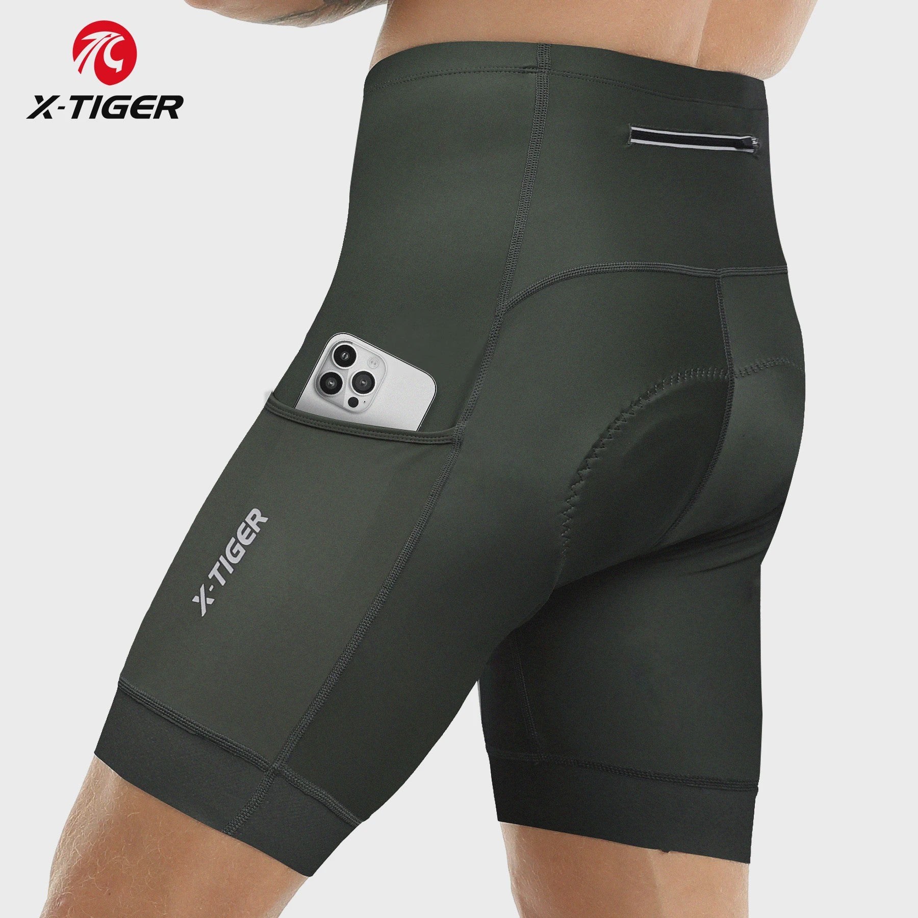 X-TIGER Premium Fietsbroek Heren met 5D Gel Pad - Ademend & Comfortabel