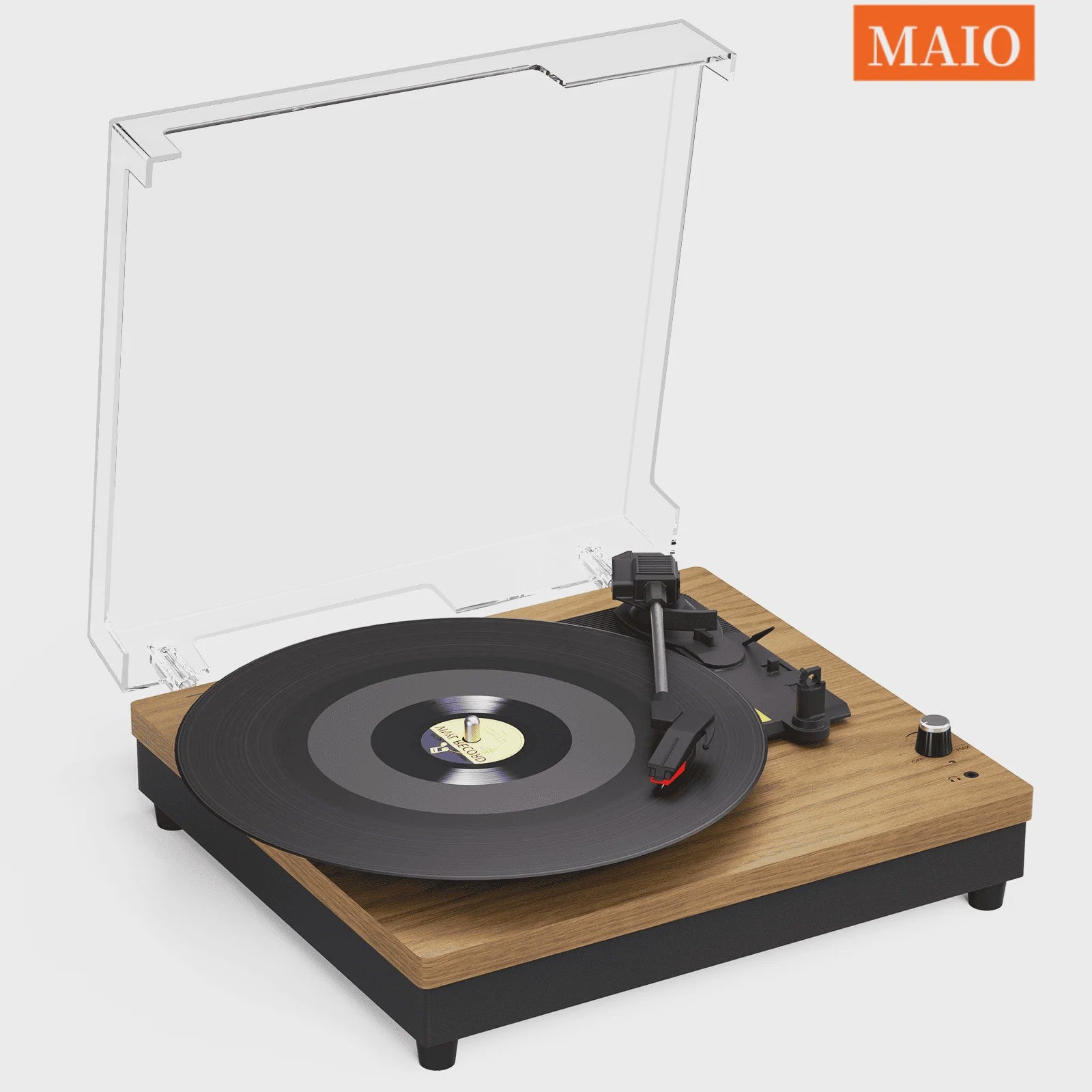 MAIO Draagbare Platenspeler met Ingebouwde Speakers en 3 Snelheden