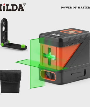 Mini Laser Waterpas met Groene Lijnen: Zelfnivellerend Horizontaal, Verticaal & Kruis