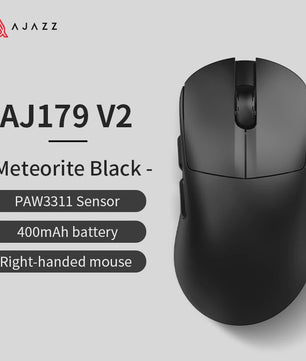 AJAZZ AJ179 V2 MAX Ergonomische Draadloze Gaming Muis (PAW3311, 1K Polling Rate, 56g)