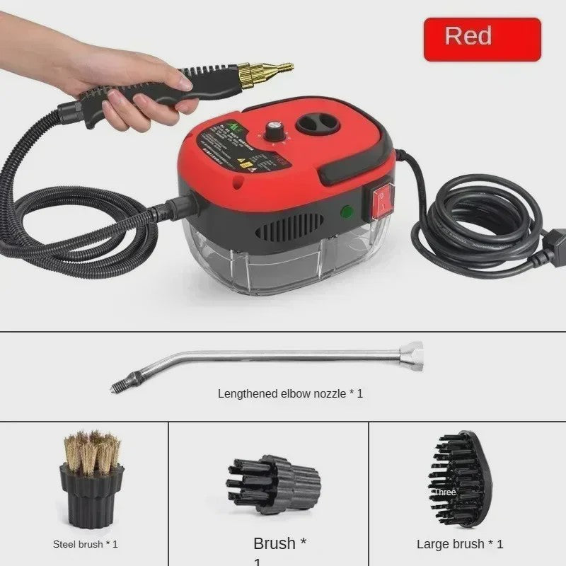 Krachtige 2500W Hogedruk Stoomreiniger - Multifunctioneel & Hittebestendig voor Huis & Auto
