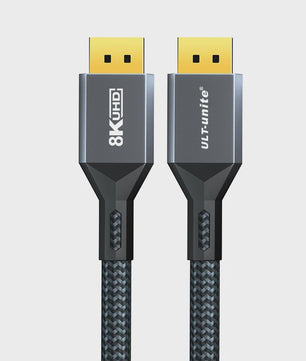8K DisplayPort 1.4 Kabel - VESA Gecertificeerd voor Gaming, 8K60Hz, 4K240Hz, 2K360Hz