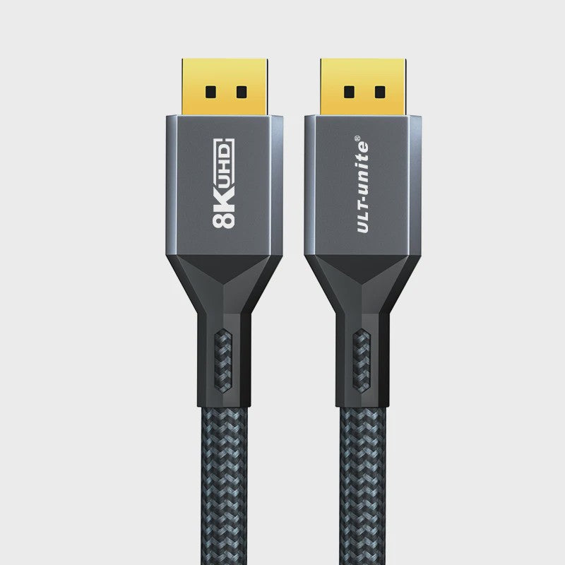 8K DisplayPort 1.4 Kabel - VESA Gecertificeerd voor Gaming, 8K60Hz, 4K240Hz, 2K360Hz