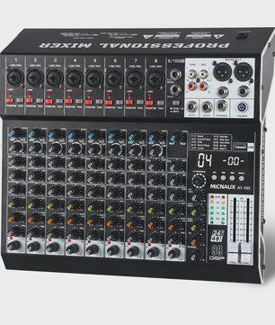 FULUODE X1-8C: Professionele 8-Kanaals Audio Mixer met 99 DSP Effecten, USB & Bluetooth