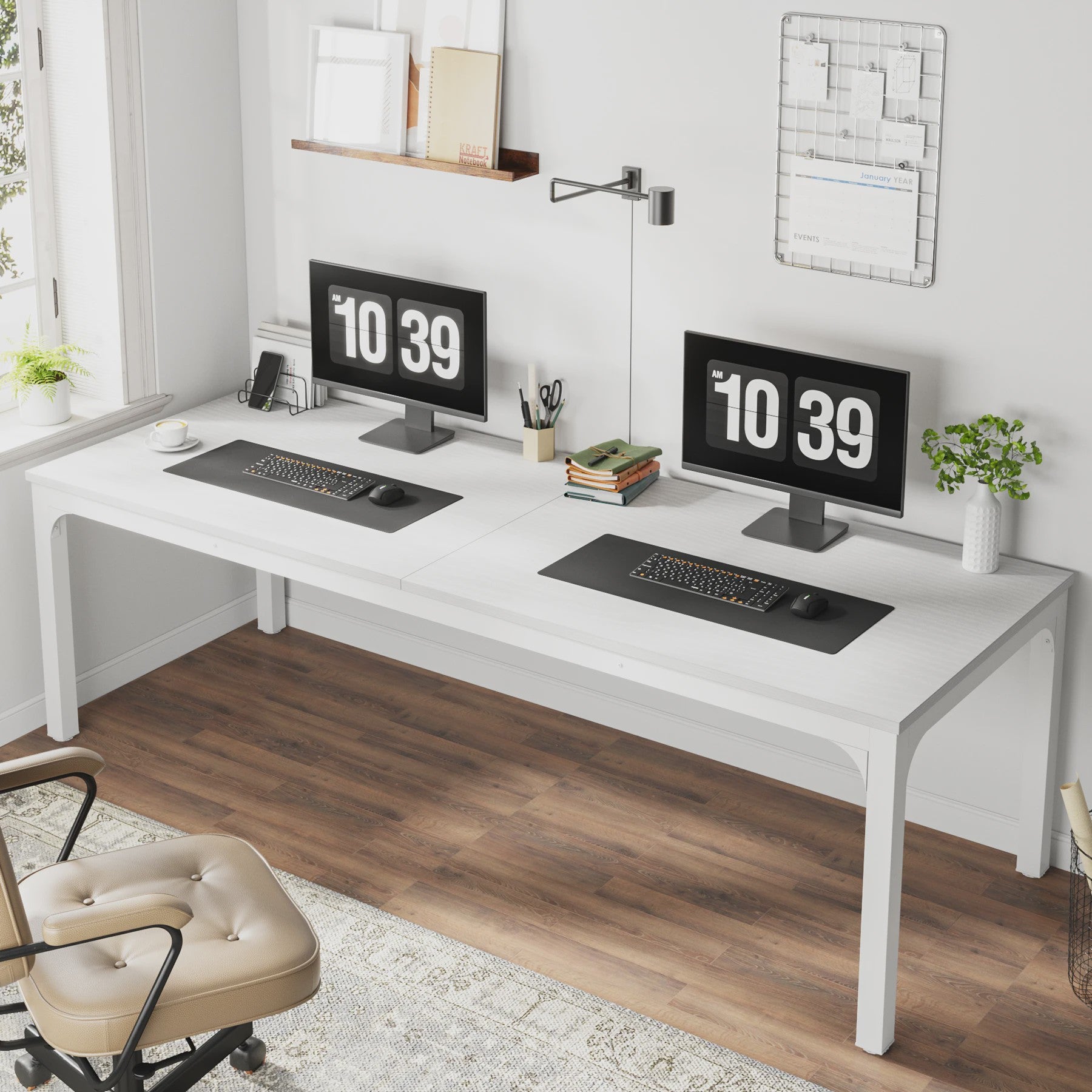 Tribesigns Extra Groot Bureau 200x70cm - Robuust Werkbureau voor Kantoor en Thuis