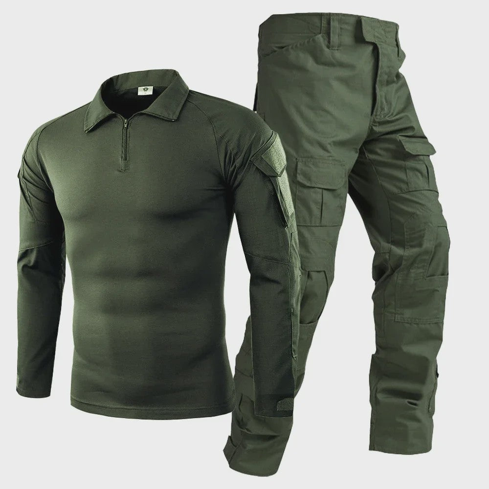 Tactisch Uniform Set: Camouflage Shirt & Broek voor Outdoor, Jacht & Airsoft