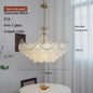 Moderne Koperen Plafondlamp met Schelp Glas en LED - Stijlvolle Hanglamp voor Woonkamer, Eetkamer & Slaapkamer