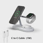 3-in-1 Draadloze Oplaadstandaard voor iPhone, Apple Watch & AirPods - Snel & Netjes