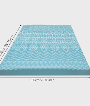 Luxe Traagschuim Matras Topper - 5-Zone Ergonomische Ondersteuning & Koel Comfort