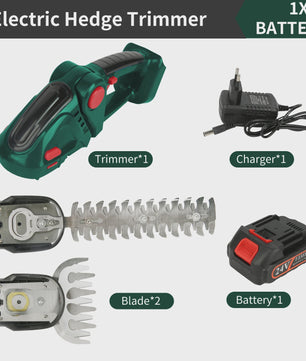 24V Draadloze Snoeischaar & Grasmaaier 2-in-1 met Lithium-Ion Batterij