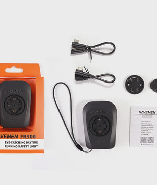 Ravemen FR300/FR160 Fietsverlichting Out-Front - USB Oplaadbaar, Waterdicht IPX6, Compatibel met Garmin/Wahoo