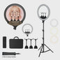 18 Inch Ring Light LED Videolamp met Statief & Telefoonhouder - Perfect voor YouTube, Live Streaming & Fotografie