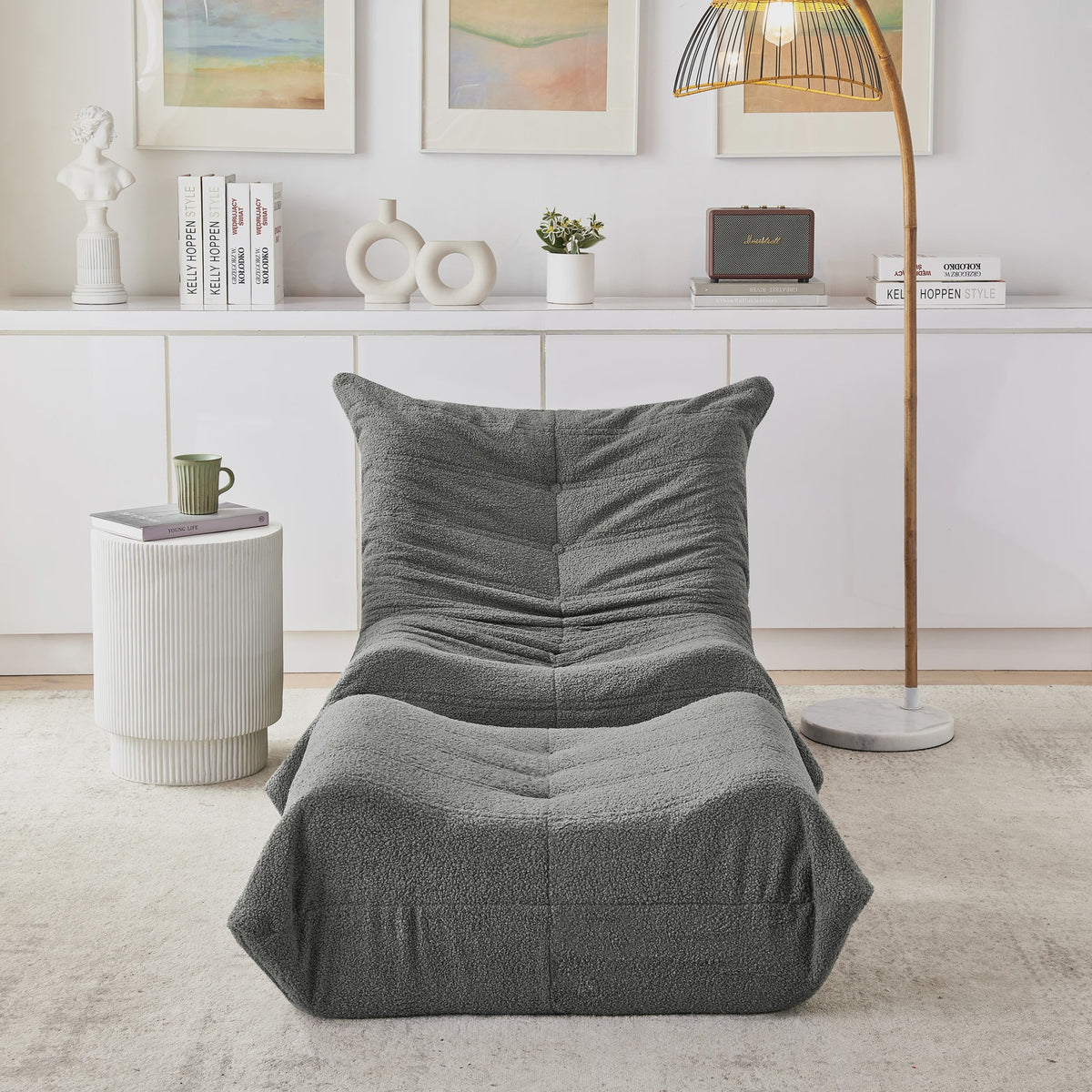 Moderne Lounge Sofa met Opbergruimte - Gestoffeerd en Comfortabel