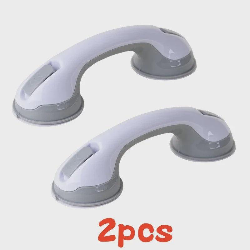 2x Antislip Douchegreep met Zuignap - Veiligheidshandvat voor Badkamer & Toilet