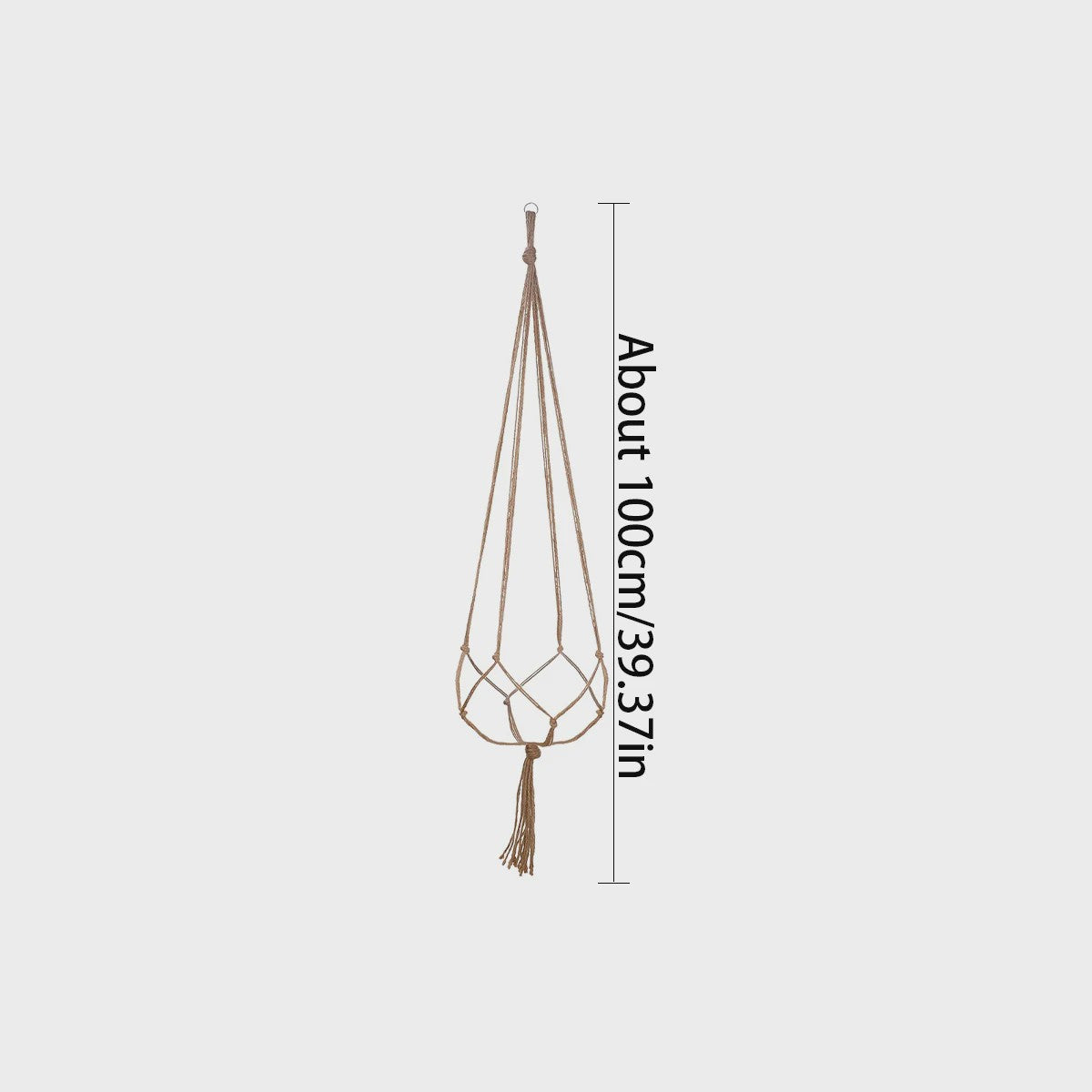 Macramé Plantenhanger - Decoratieve Hangmand voor Binnen & Buiten