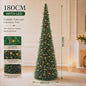Opvouwbare Kunstkerstboom met LED-verlichting - 150cm of 180cm - Ruimtebesparend & Sfeervol