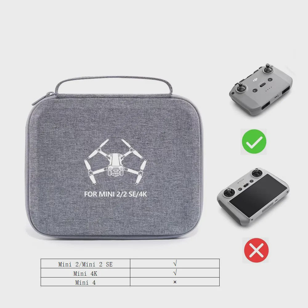 Waterdichte Opbergtas voor DJI Mini 2/2SE/4K Drone - Beschermende Draagtas met Ruimte voor Accessoires