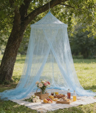 Elegante Hangende Klamboe Dome - Polyester Mesh voor Bed & Decoratie