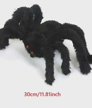 Enorme Zwarte Pluche Spin - Halloween Decoratie 30-200cm