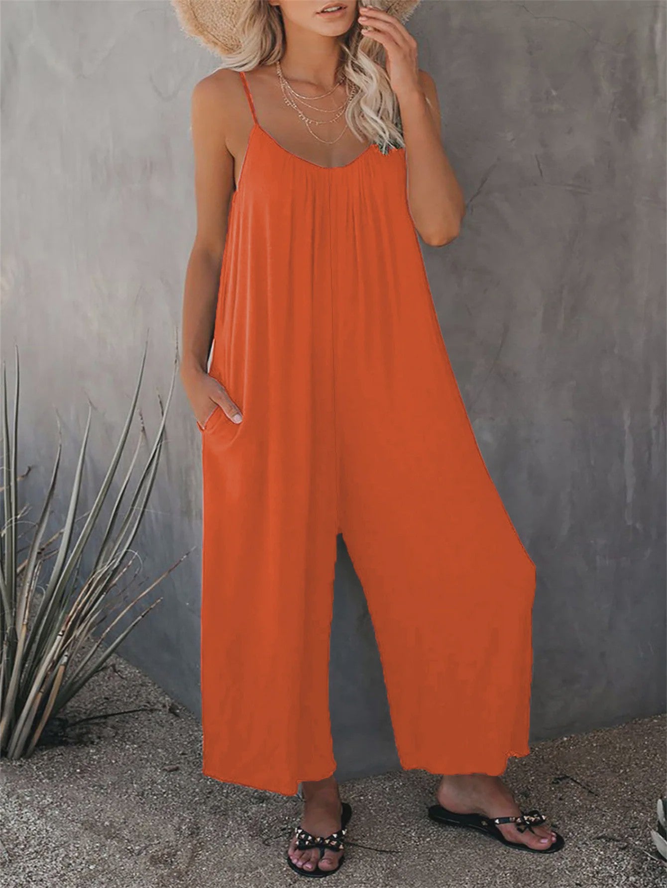 Zomerse Dames Overall Broek met Zakken - Comfortabel & Casual