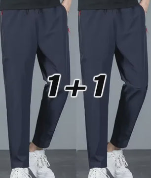 Herfst/Winter Heren Joggingbroek - 2-Pack Casual Stretch Broek met Elastische Taille