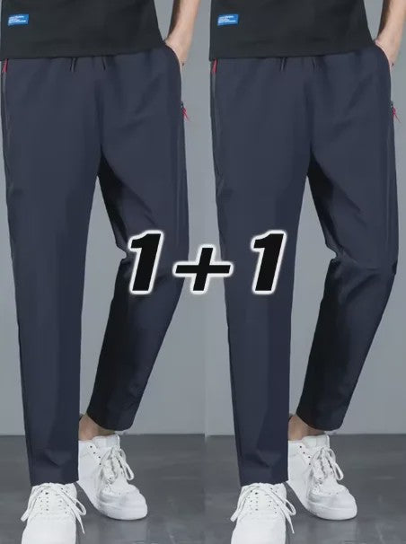 Herfst/Winter Heren Joggingbroek - 2-Pack Casual Stretch Broek met Elastische Taille