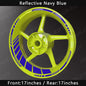 Reflecterende Motor Velgstickers - 17 Inch Velgtape voor Yamaha, Honda, Kawasaki, Suzuki, BMW, KTM