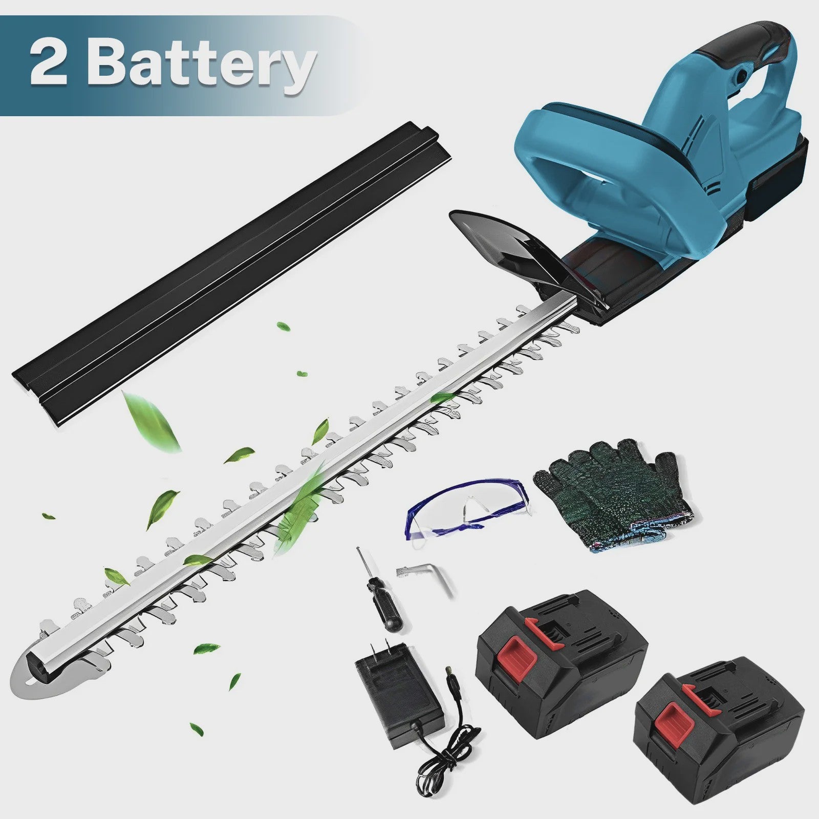 Draadloze Heggenschaar 22-Inch met 21V Batterij en Oplader