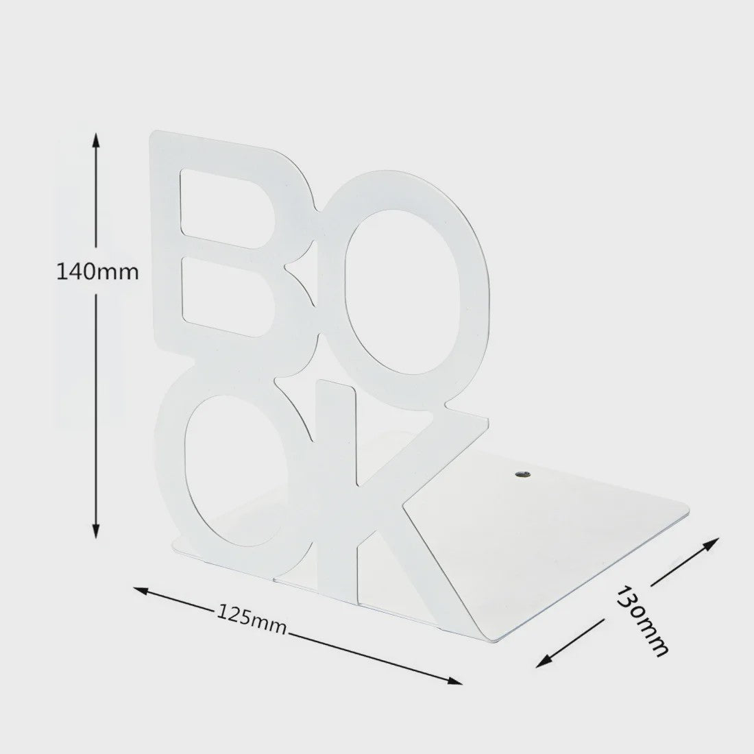 Set van 2 Stijlvolle IJzeren Boekensteunen - Anti-slip - Ideaal voor Thuis, Kantoor en Bibliotheek