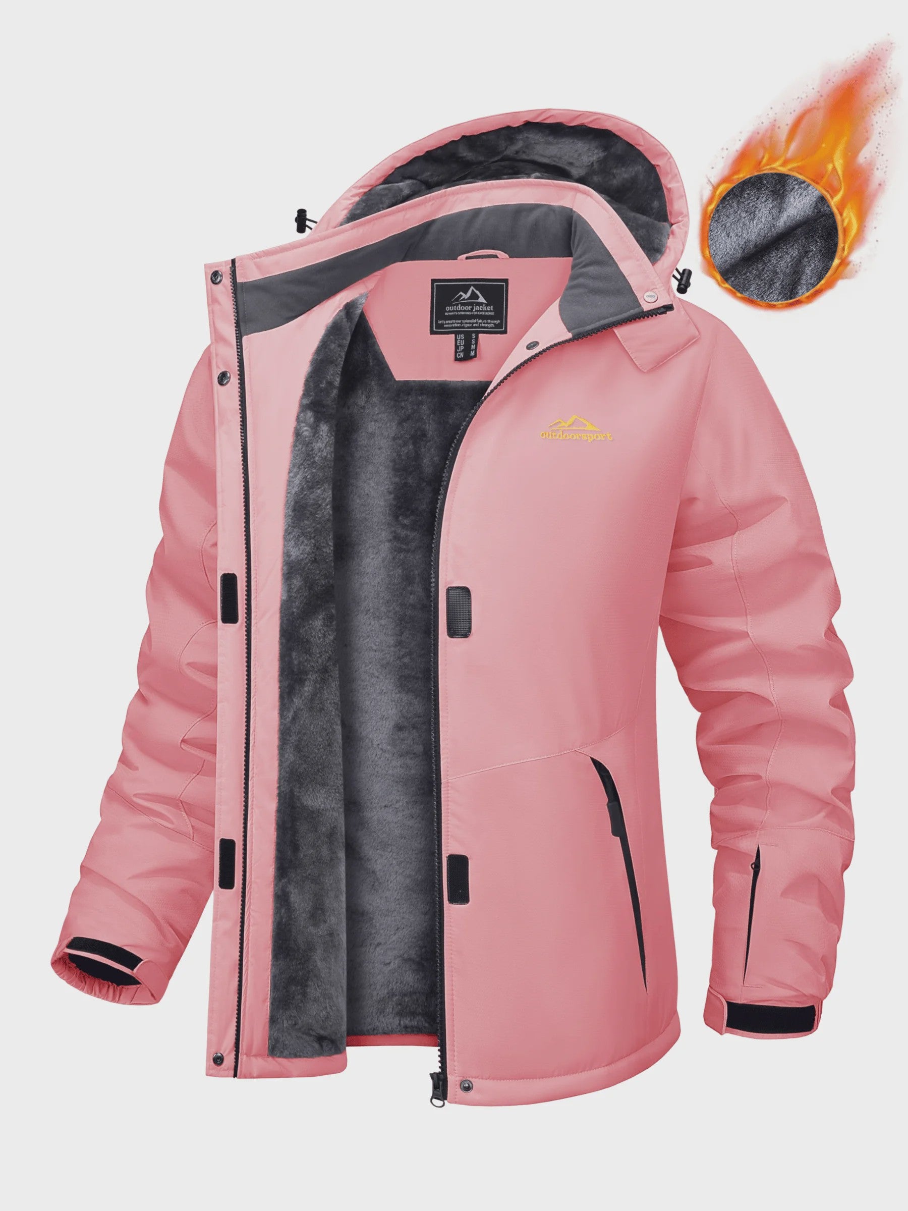 TACVASEN Dames Winter Parka Jas - Fleece gevoerd, Waterdicht & Winddicht Ski Jack