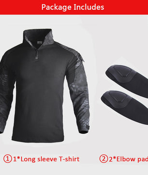 Tactisch Camouflage Uniform Set: Cargo Broek & Shirt voor Heren