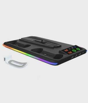 PlayStation 5 Cooling Stand met LED, Controller Oplaadstation & 3-Speed Ventilator