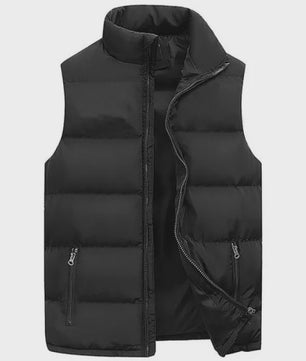 Herfst Winter Heren Bodywarmer - Warm & Waterdicht Vest met Opstaande Kraag
