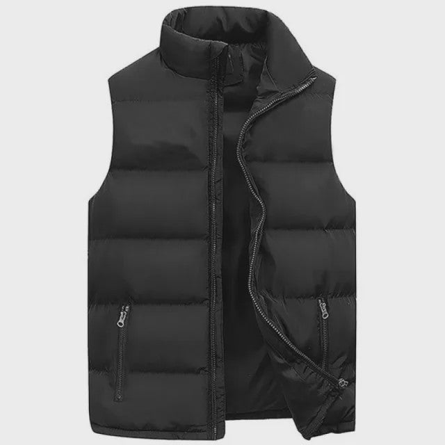 Herfst Winter Heren Bodywarmer - Warm & Waterdicht Vest met Opstaande Kraag