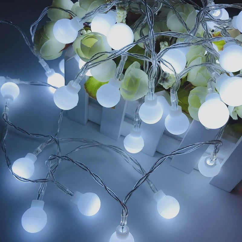 10 Meter LED Snoer Verlichting met Baljes - USB/Batterij - Buiten & Binnen - Feestelijk Decoratie Licht