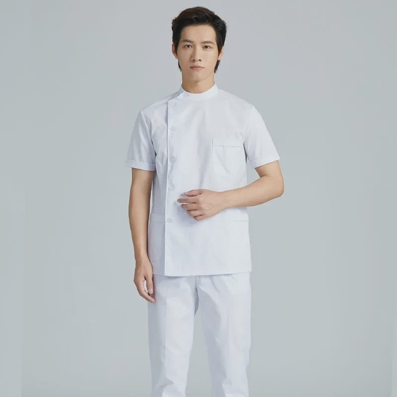 Medische Scrubs Uniform Heren - Korte & Lange Mouw | Zorgkleding