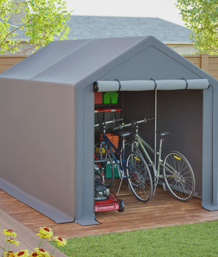 Ruime Garage Carport 190x296x200cm - Waterdichte Stalen Berging met Roldeur